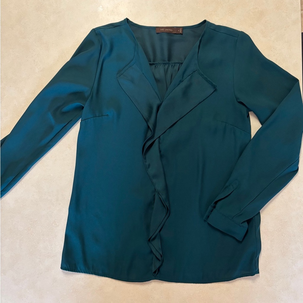 The Limited Ruffled Long-Sleeve Blouse